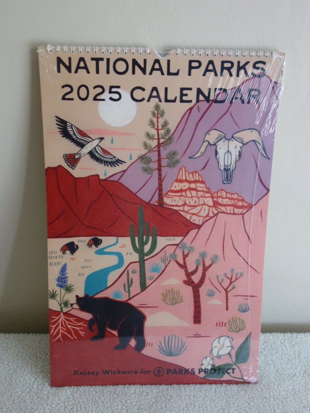 New Sealed KELSEY WICKWIRE National Parks 2025 Calendar – Poster Art
